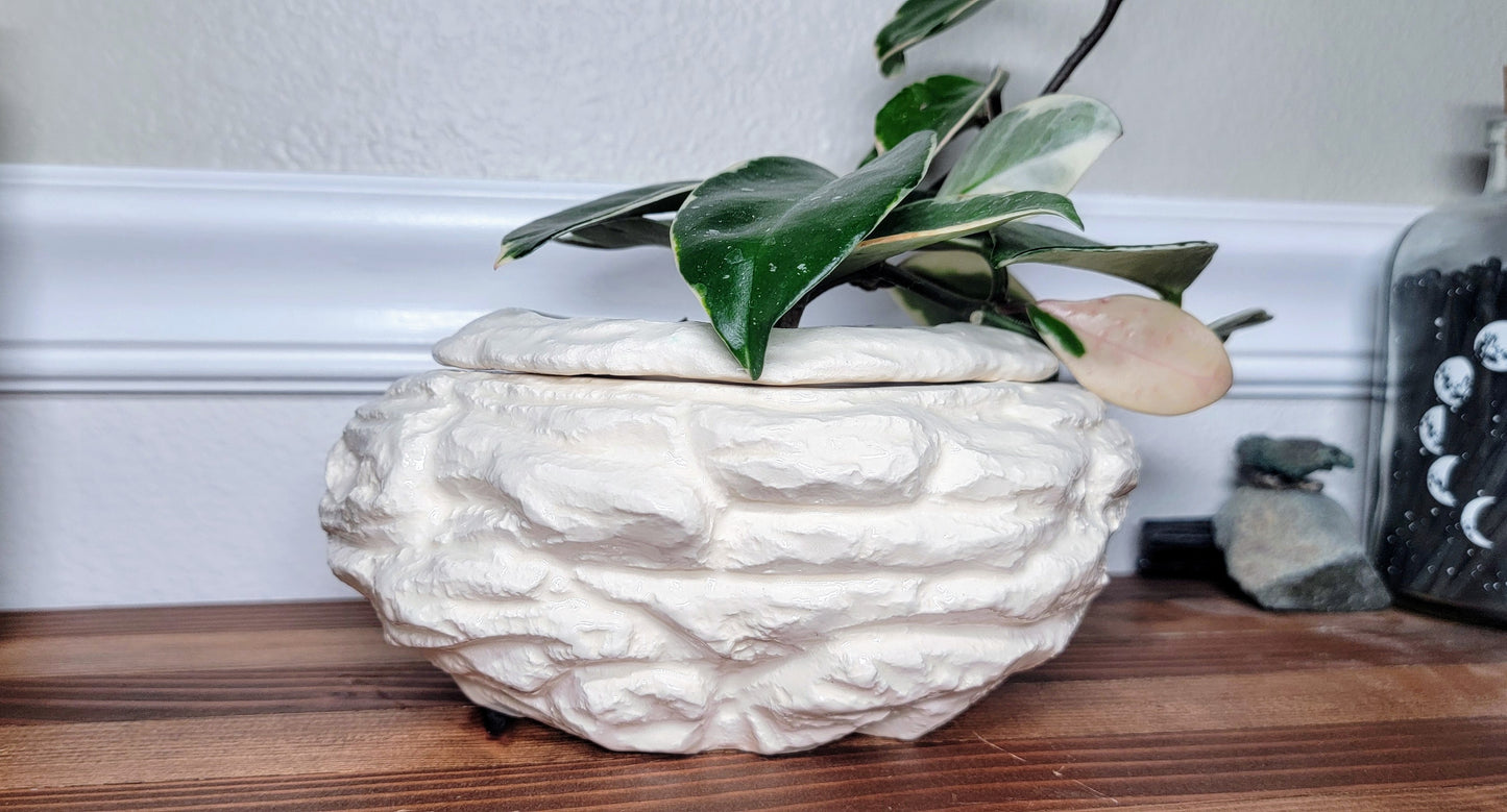 Medium Stone Self Watering Pot