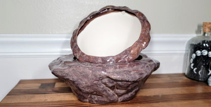 Large Natural Stone Self Watering / African Violet Pot