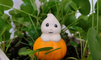 Ghost Pumpkin Halloween Ceramic Watering Spike - Plant Tender - Ease Plant Care - Self Watering - Watering Globe - Houseplant Decor - Garden