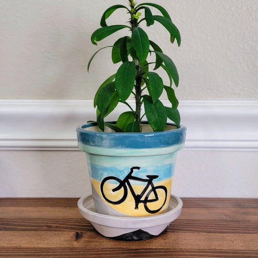 Awesome Ceramic Bike Planter