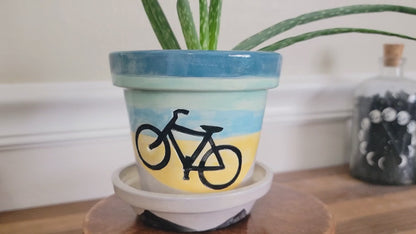 Awesome Ceramic Bike Planter